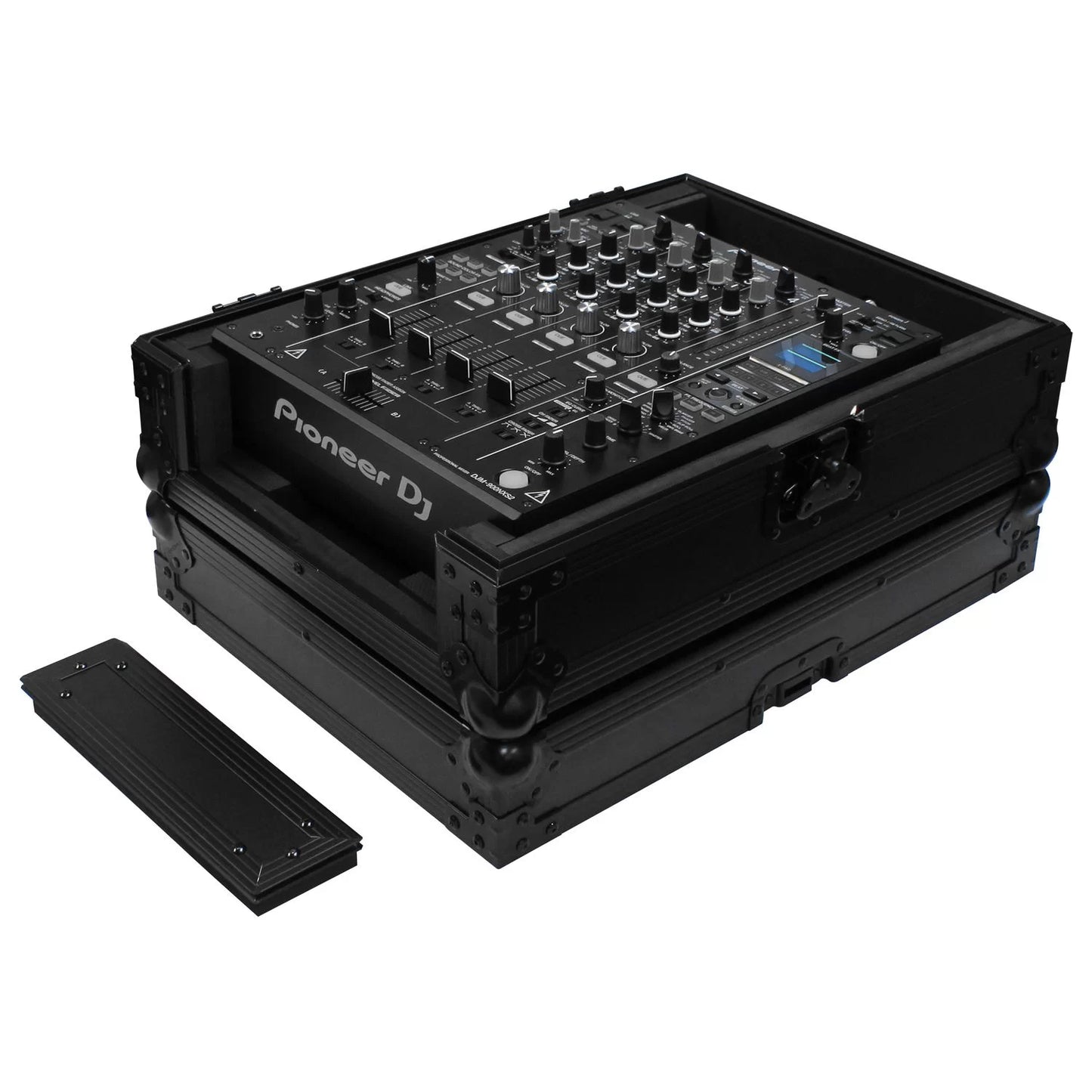 Odyssey FZ12MIXXDBL - Universal Black 12″ Format DJ Mixer Flight Case with Extra Deep Rear Cable Compartment