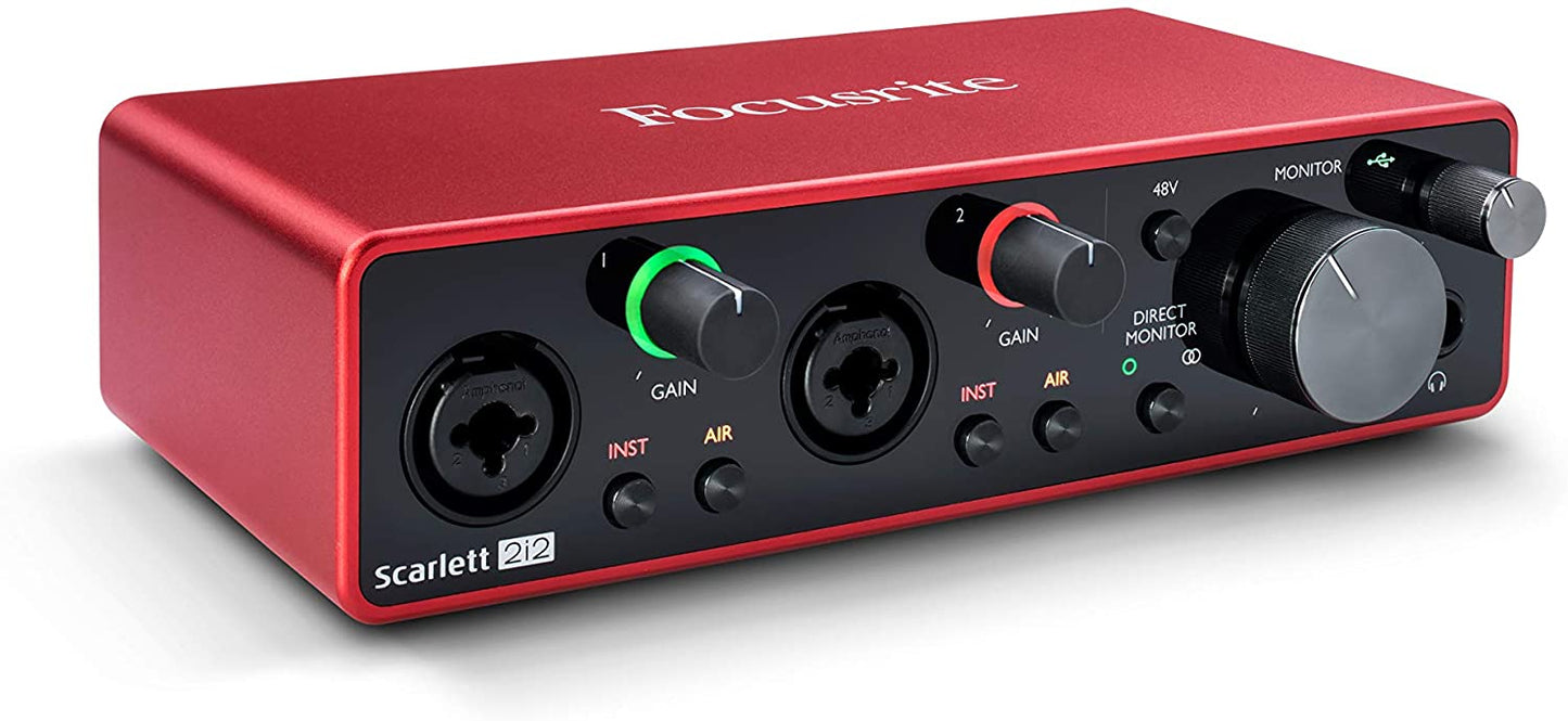 Scarlett 2i2 (Gen 3) Audio interface with 2 Mic Pres