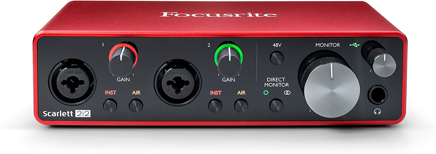 Scarlett 2i2 (Gen 3) Audio interface with 2 Mic Pres