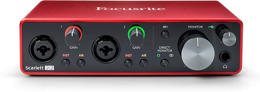 Scarlett 2i2 (Gen 3) Audio interface with 2 Mic Pres