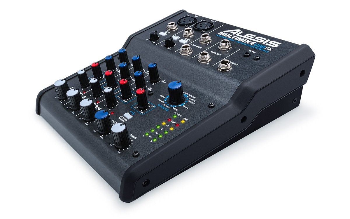 Alesis MultiMix 4 USB FX 4-Channel Mixer with Effects & USB Audio Interface